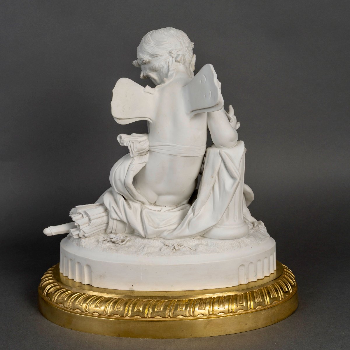 19th-century Biscuit And Gilded Bronze Sculpture -photo-6