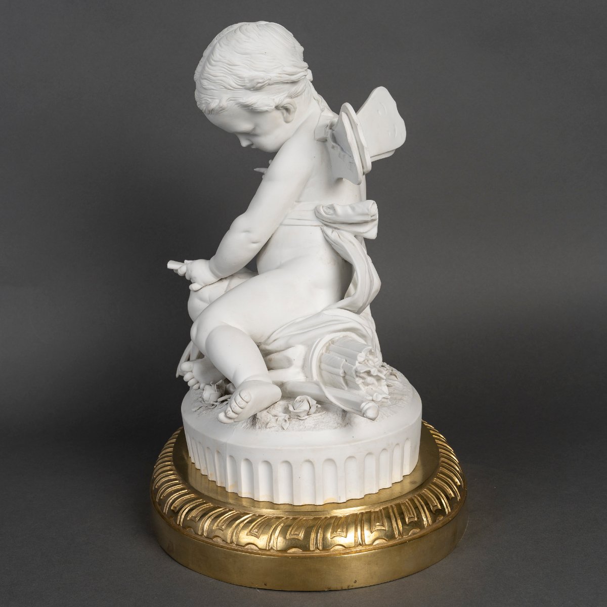 19th-century Biscuit And Gilded Bronze Sculpture -photo-8