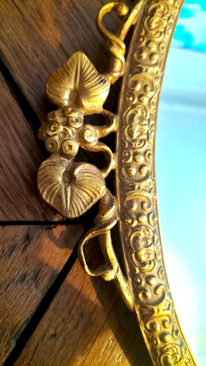 Pair Of Gilded Bronze Mirror Sconces From The Early 20th Century -photo-6