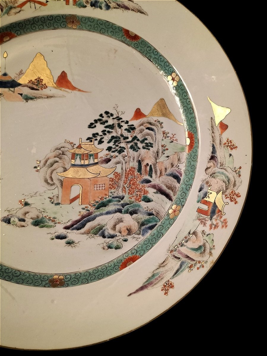 Large Chinese Porcelain Dish From The Qianlong Period -photo-3