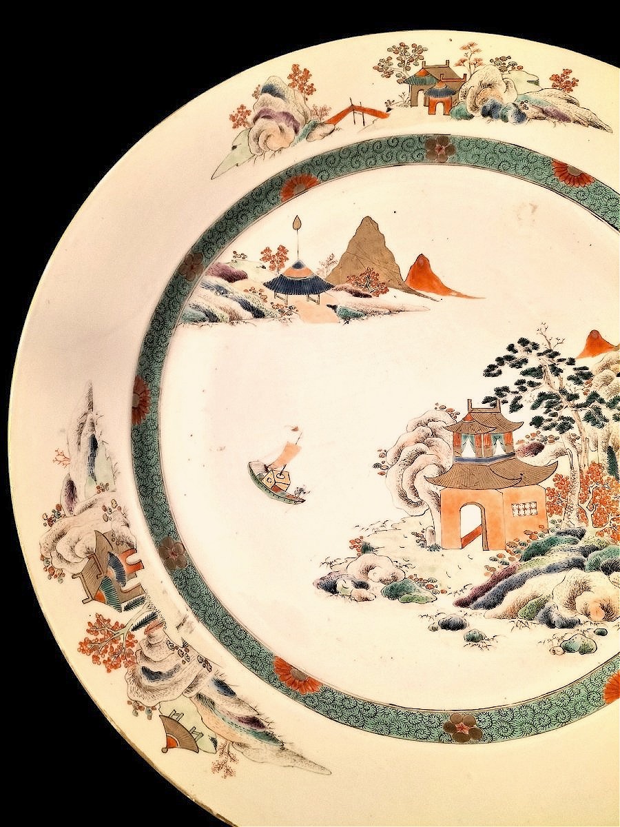 Large Chinese Porcelain Dish From The Qianlong Period -photo-4