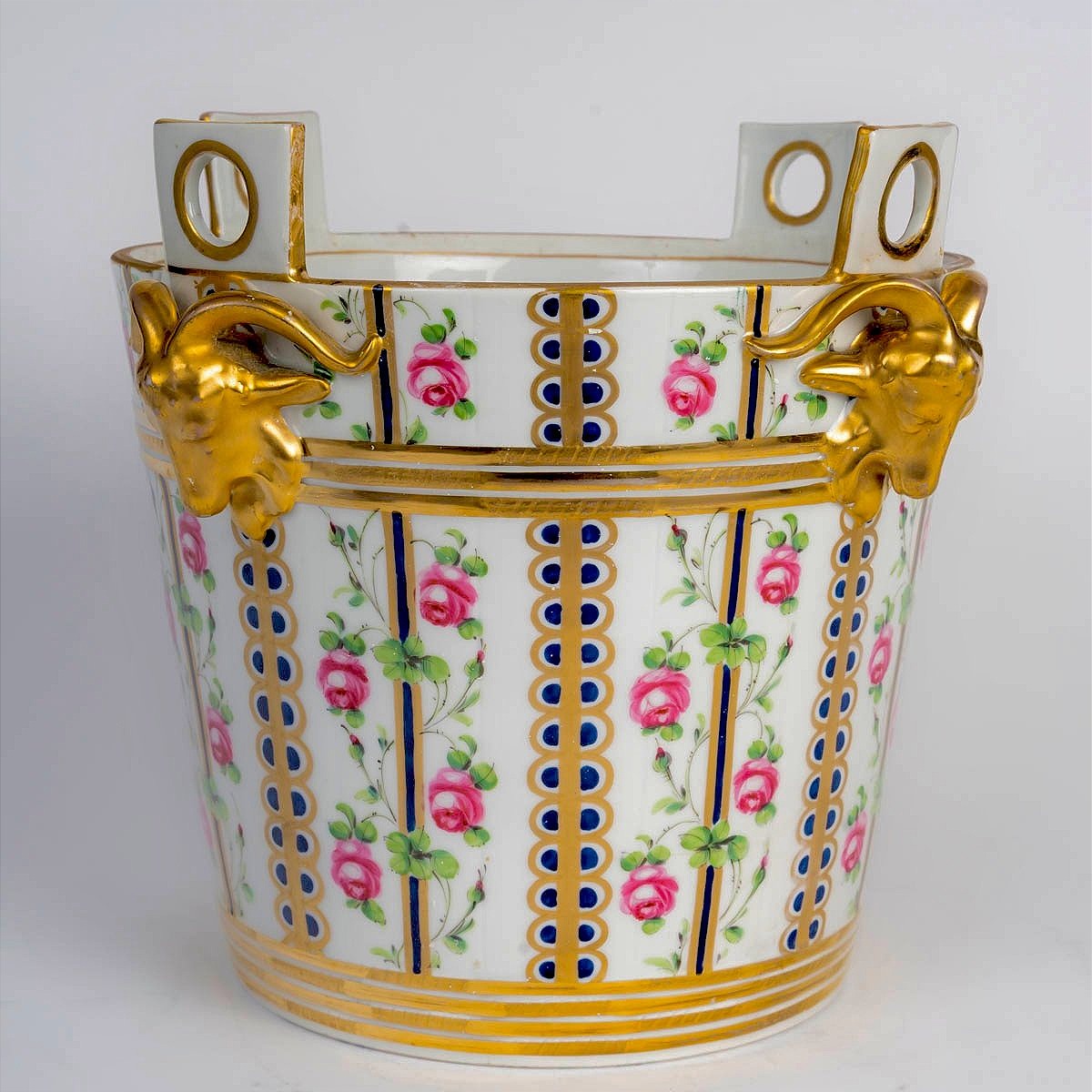 Dresden Porcelain Planter, Late 19th Century -photo-3