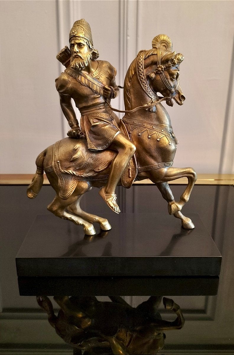Sculpture orientaliste en bronze doré 19ème siècle 