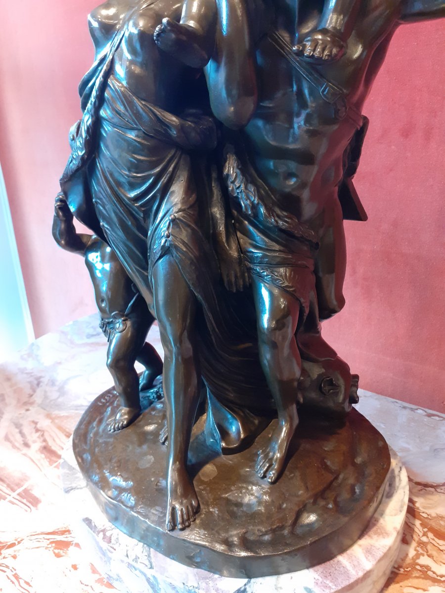 Importante sculpture en bronze signé Clodion-photo-1