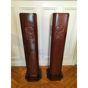 Pair Of Art Deco Period Pesestal