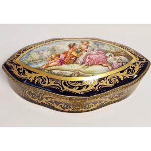 Large Sèvres Style Porcelain Box 