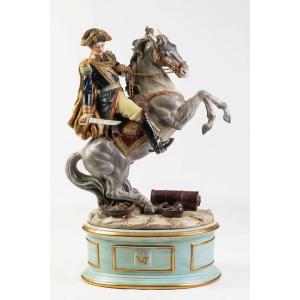 Très Importante Sculpture Napoléon à Cheval
