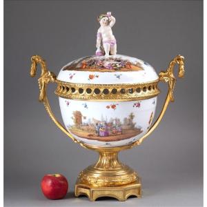 Important Berlin Porcelain And Gilt Bronze Incense Burner, 19th Century