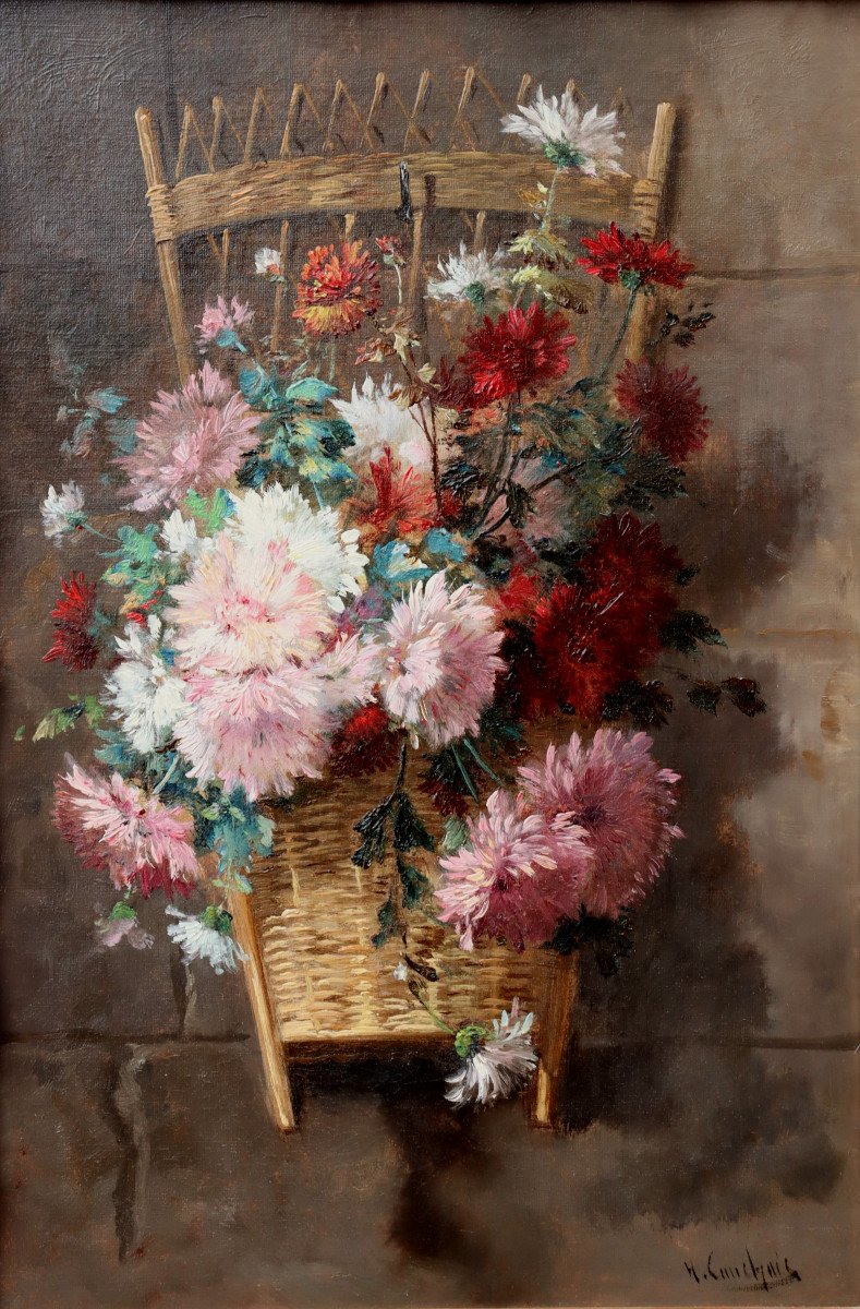 EUGENE-HENRI CAUCHOIS : « LE PANIER DE FLEURS »-photo-2