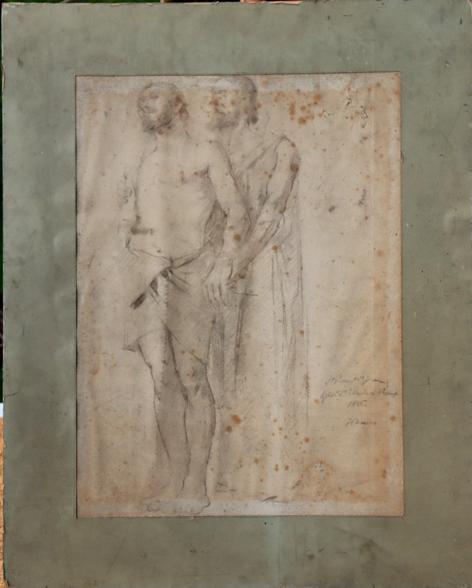 Henri-georges Charrier : "study For The Fresco Of Fecamp"-photo-2