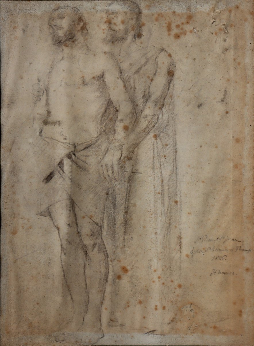 Henri-georges Charrier : "study For The Fresco Of Fecamp"