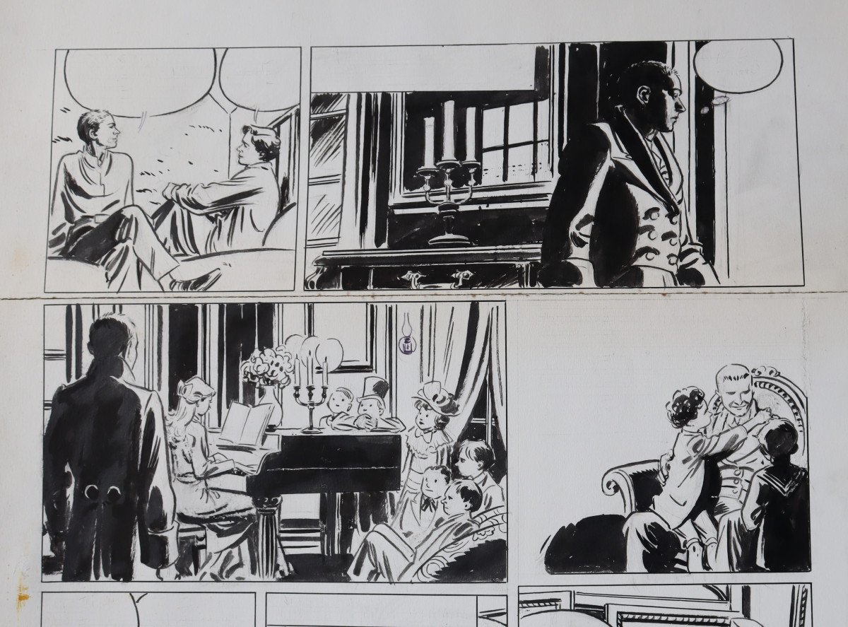 "PLANCHE ORIGINALE DE BANDE DESSINEE"-photo-3