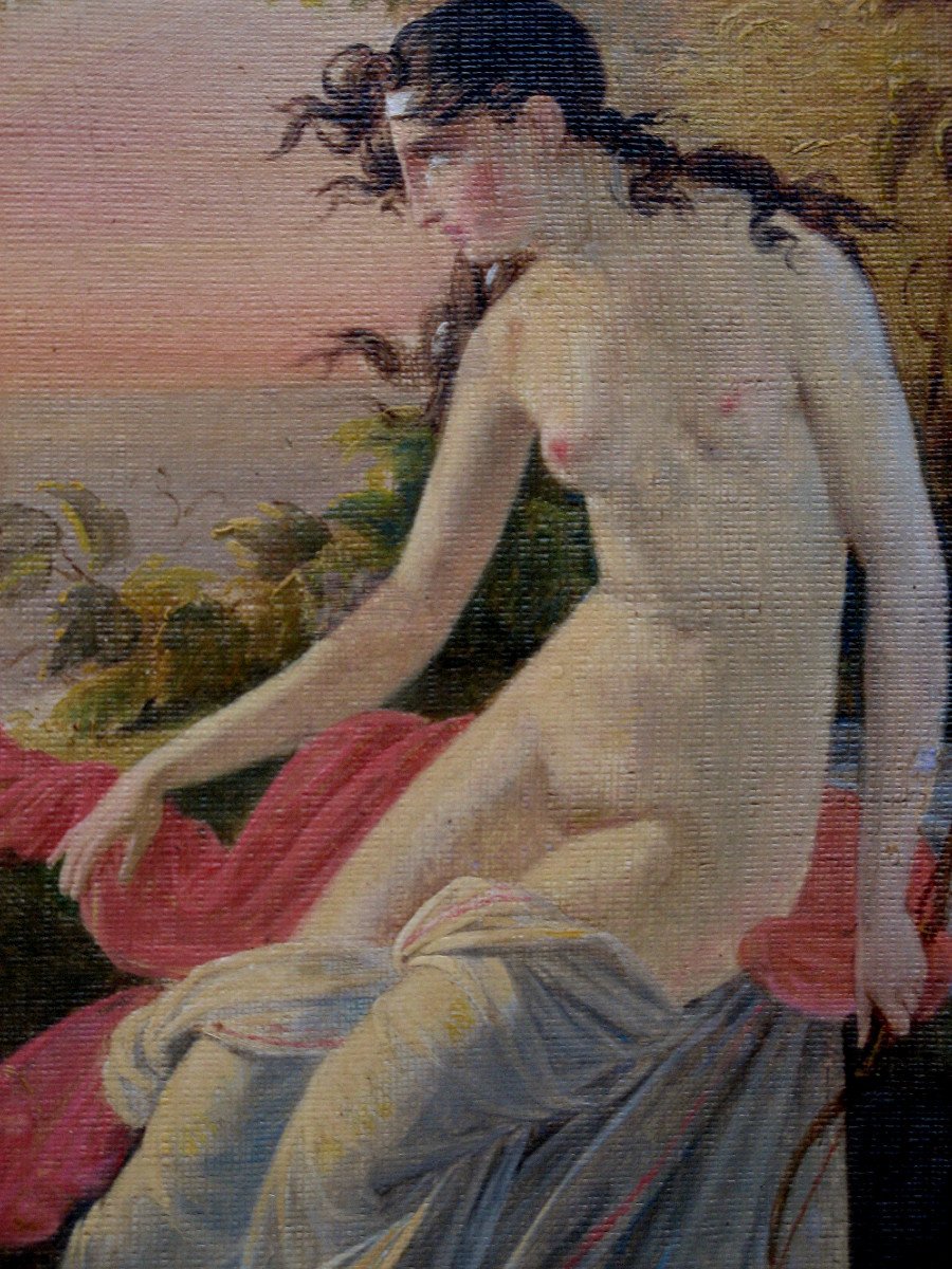 ECOLE FRANCAISE VERS 1810 : "ARIANE ABANDONNEE"-photo-4