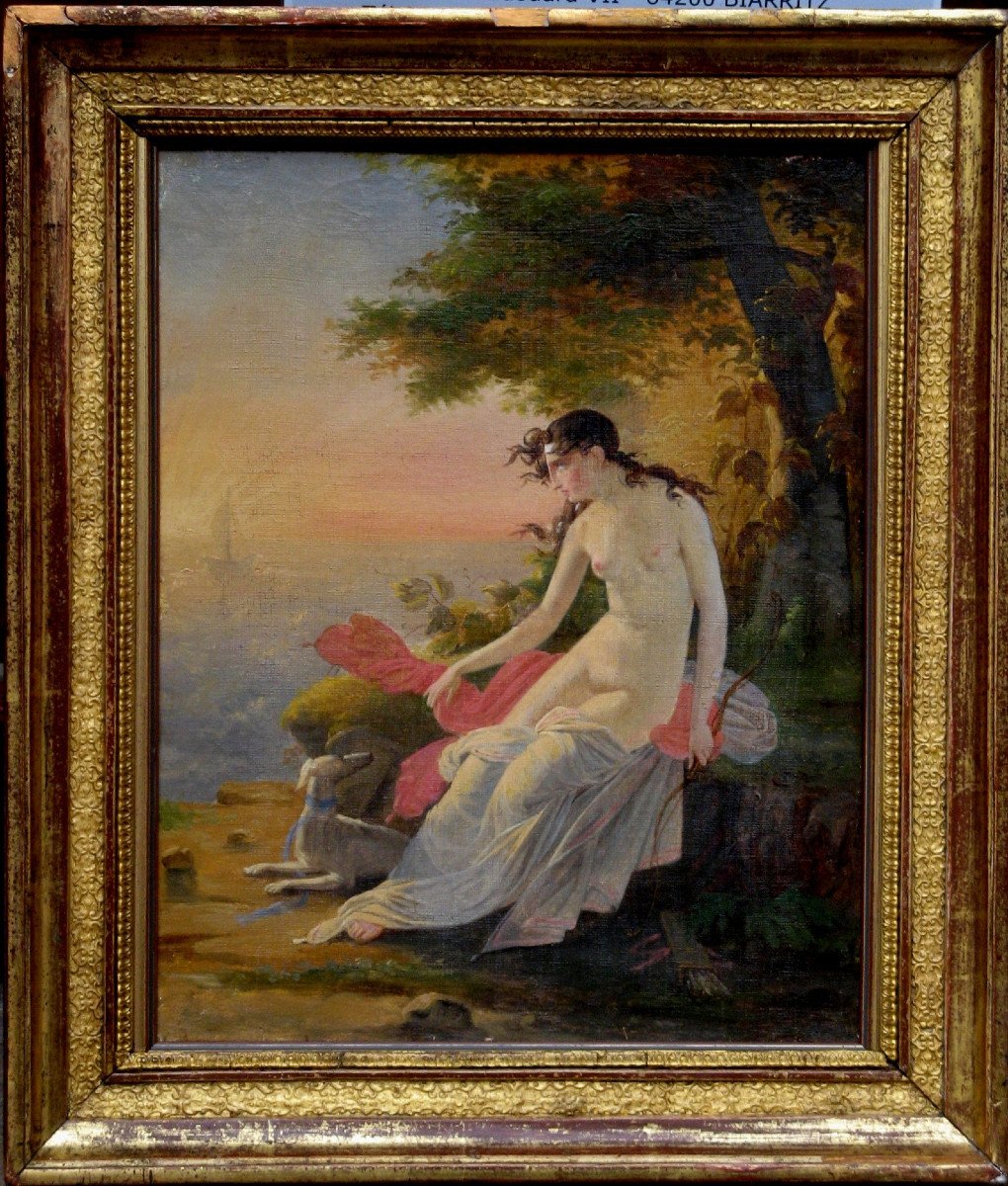 ECOLE FRANCAISE VERS 1810 : "ARIANE ABANDONNEE"