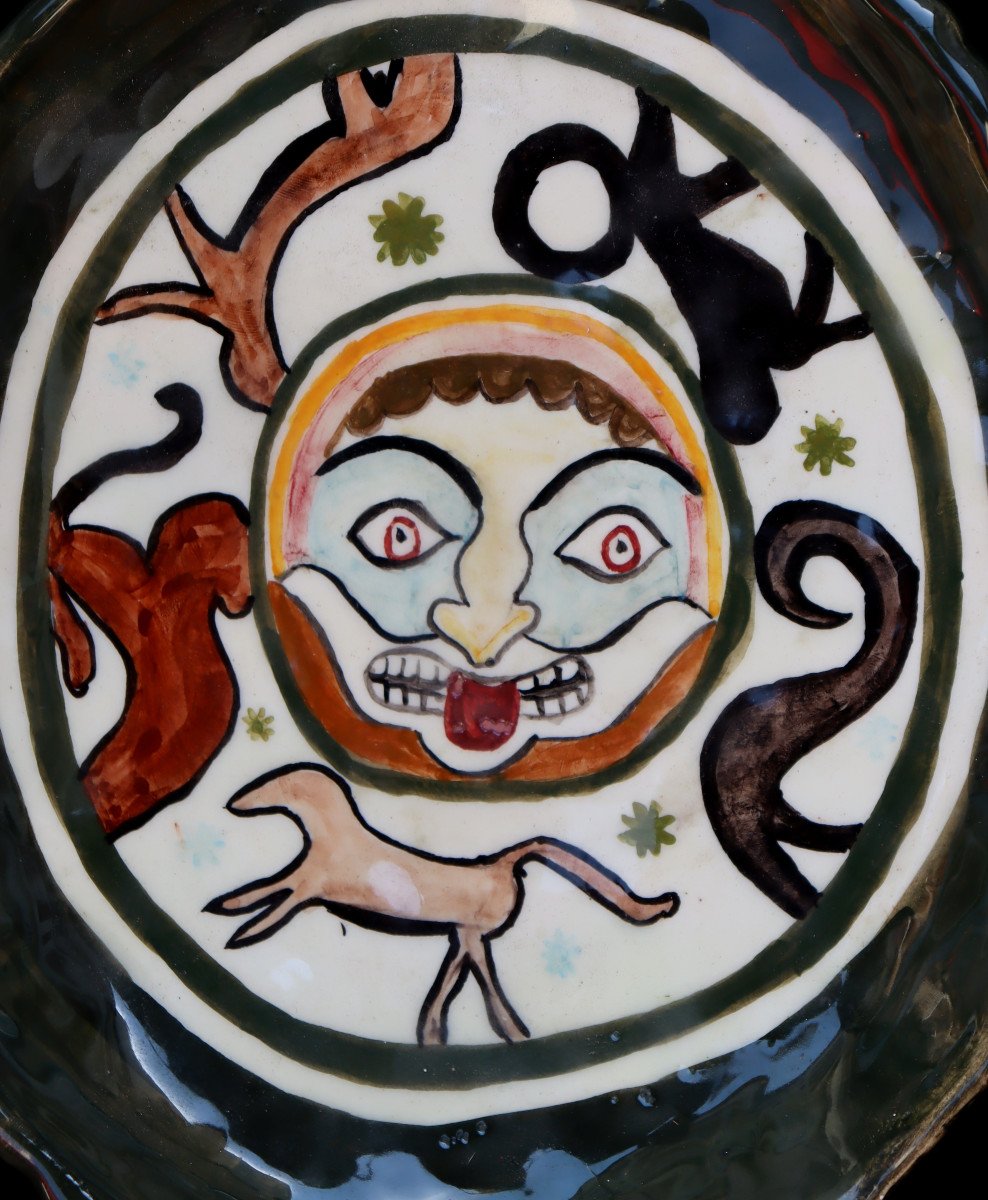 "ceramics With Faces And Animals 1972"-photo-2