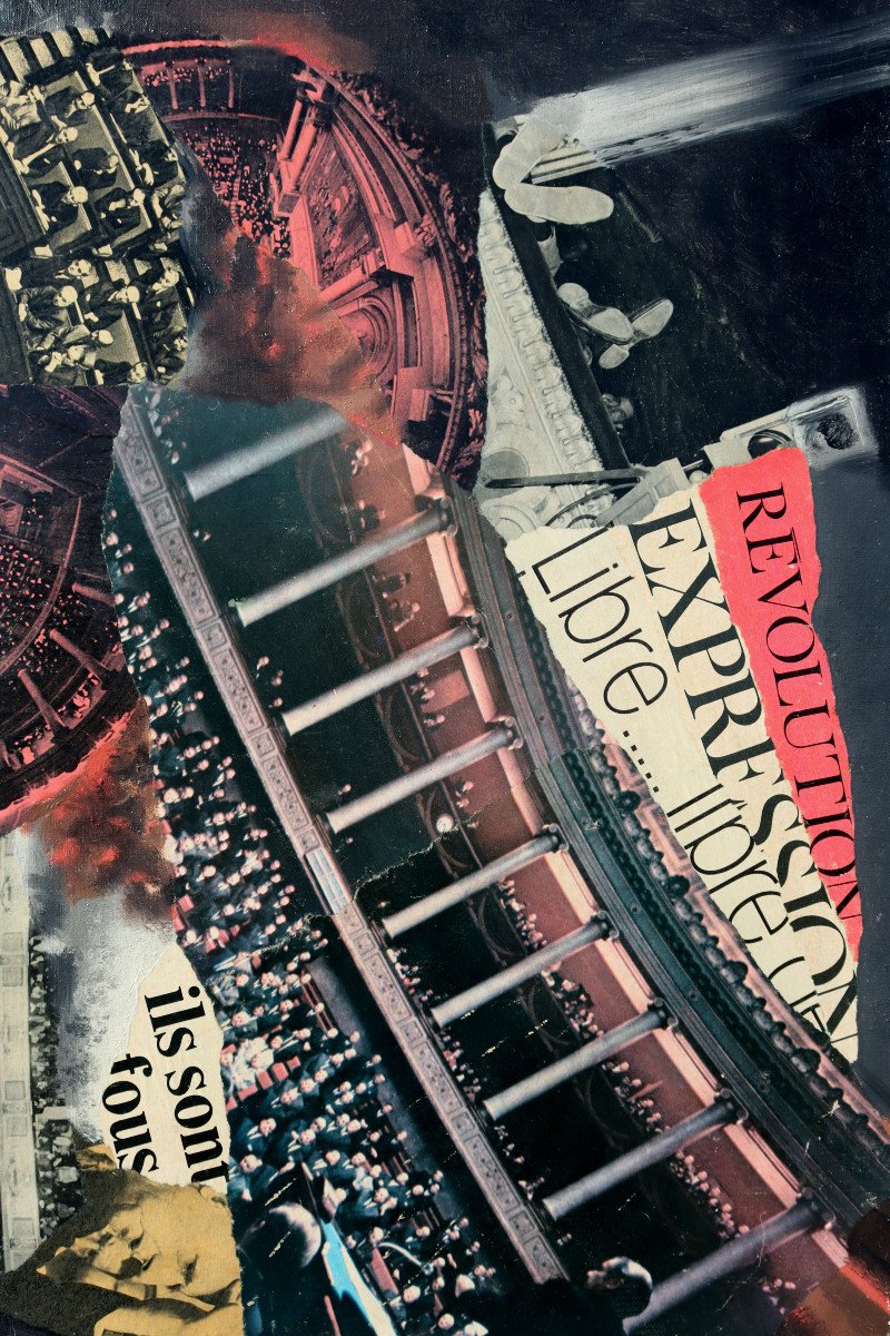 Raymond Georgein : “collage Theme May 68”-photo-3