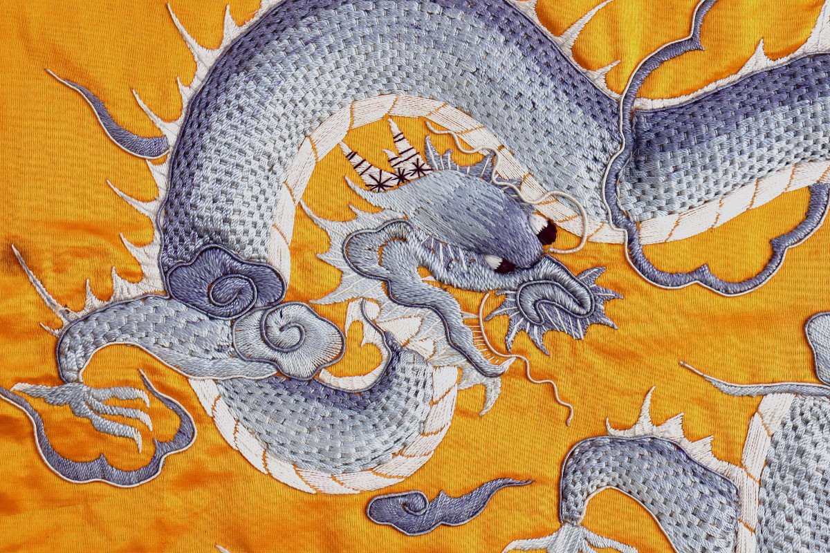 ASIE DEBUT XXe : "BRODERIE DRAGON"-photo-4