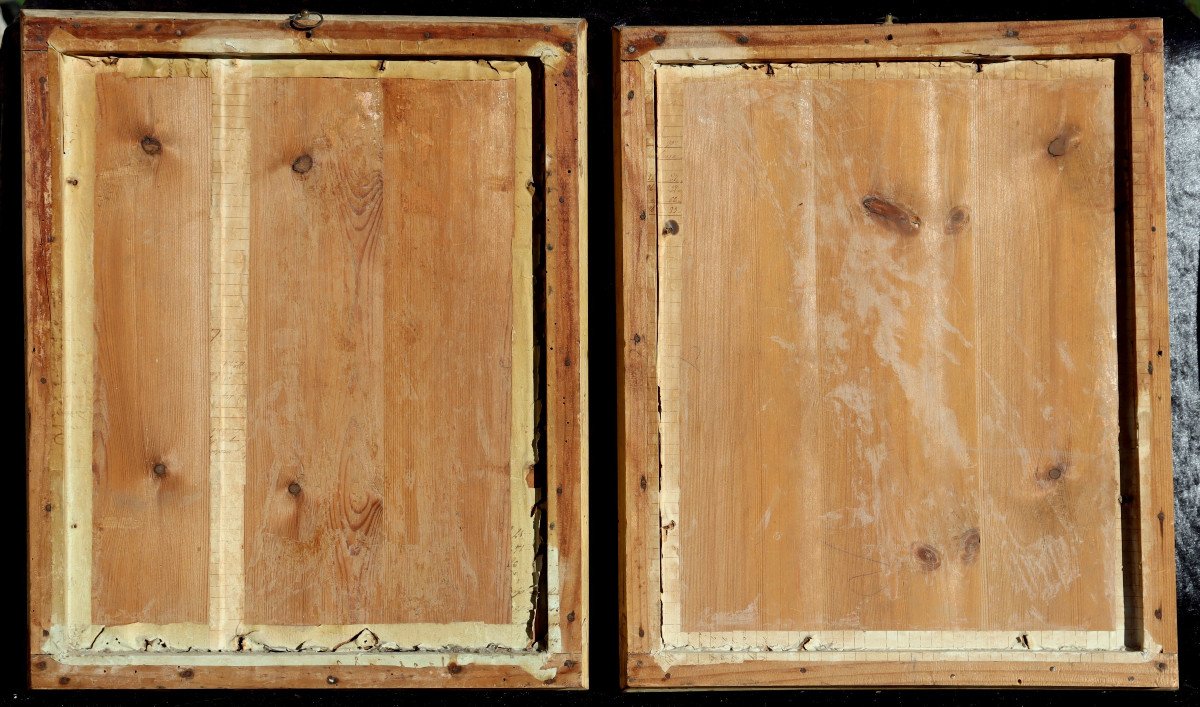 "exceptional Pair Of 18th Century Frame"-photo-2