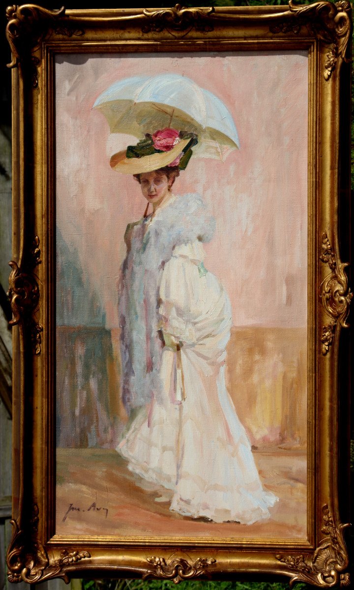 Marius Francois Avy : “leaving For A Walk”