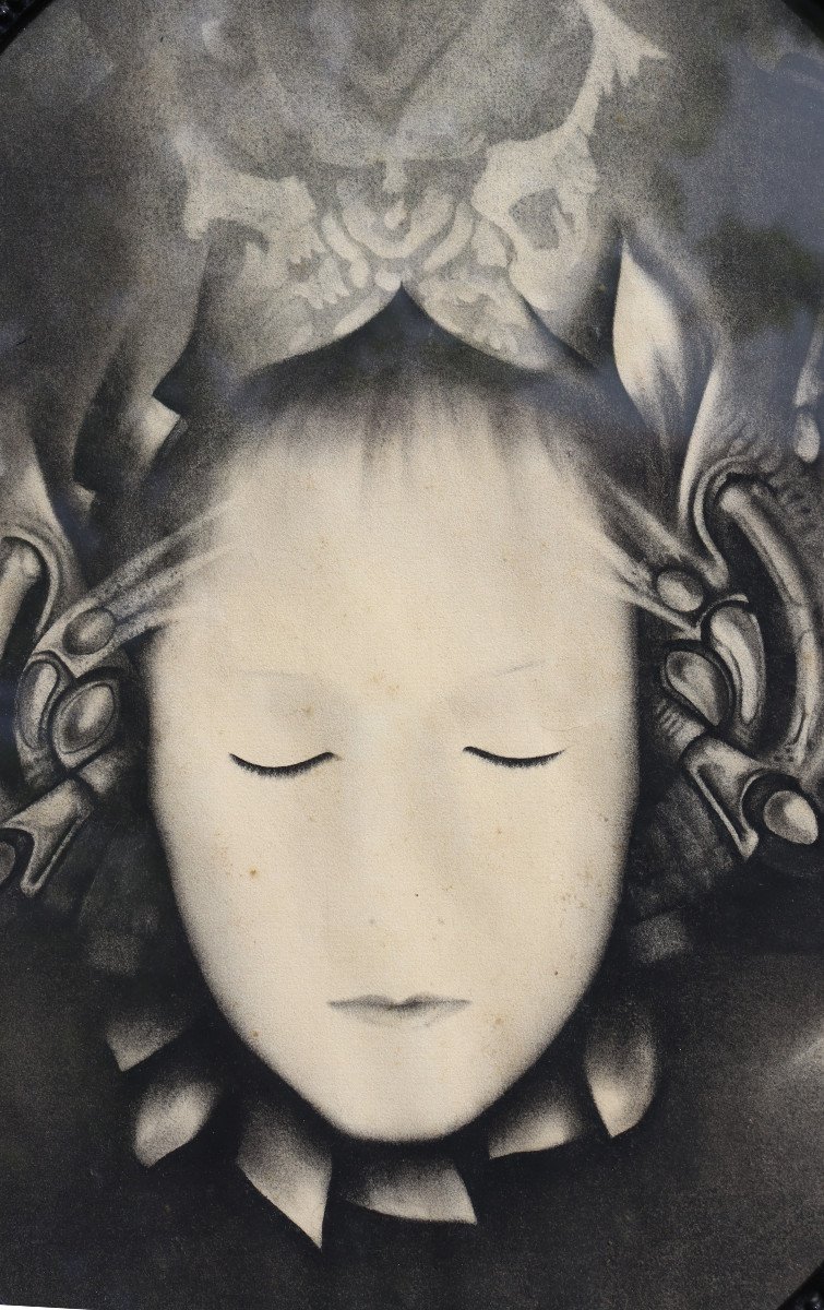 D. Marcellus : “symbolistic Face With Closed Eyes”-photo-2