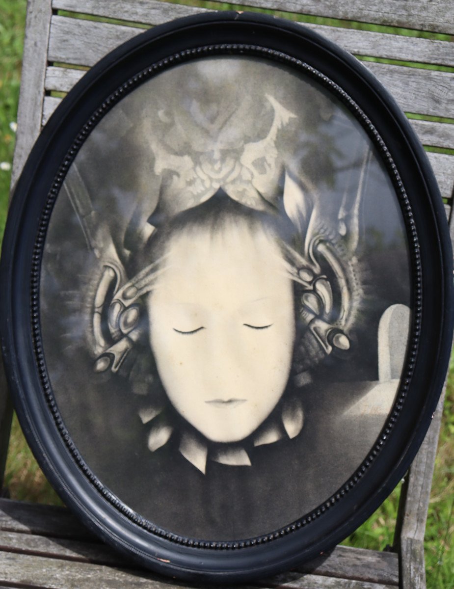 D. Marcellus : “symbolistic Face With Closed Eyes”
