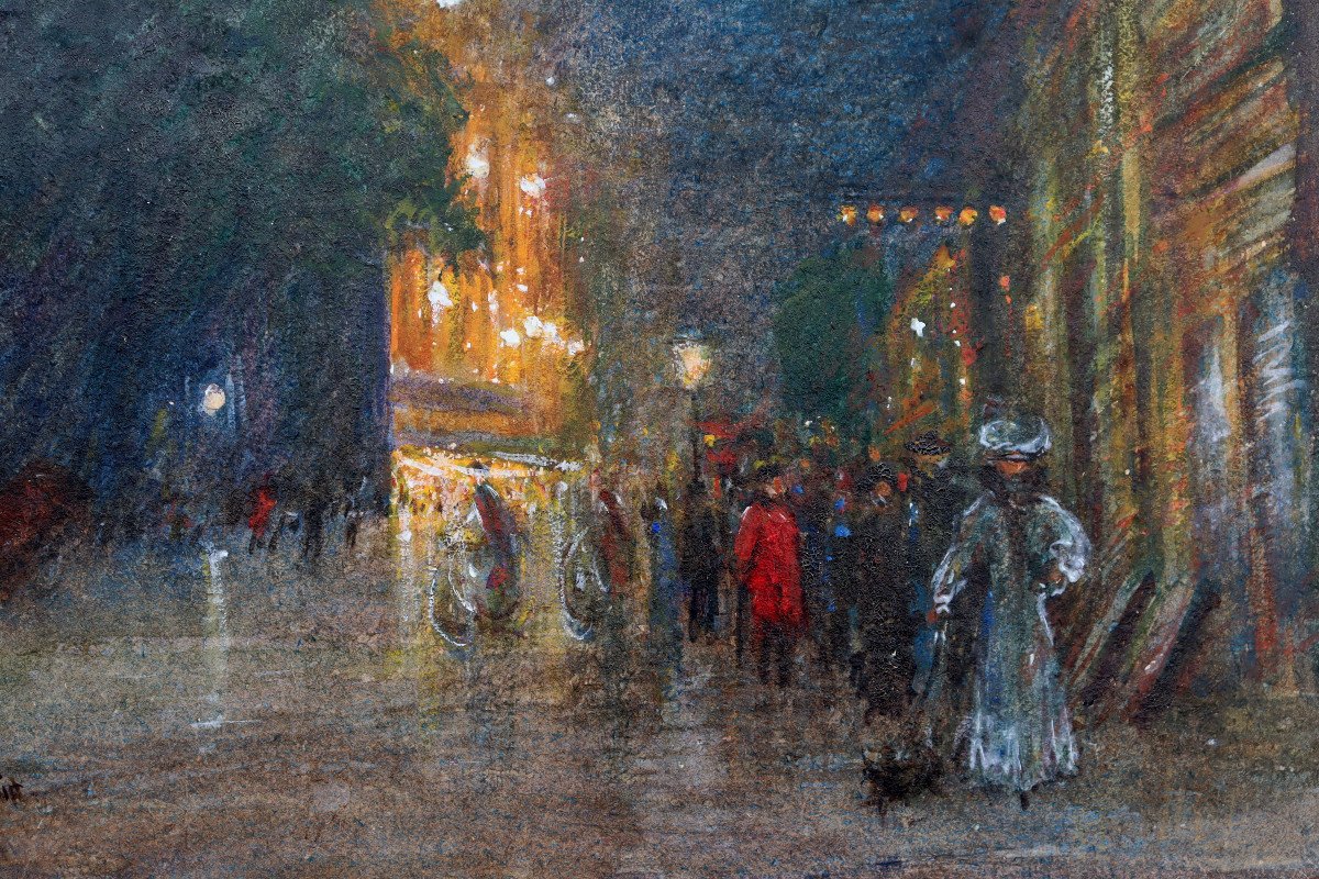 M. S. BENOIST : " PARIS LA NUIT 1910"-photo-3