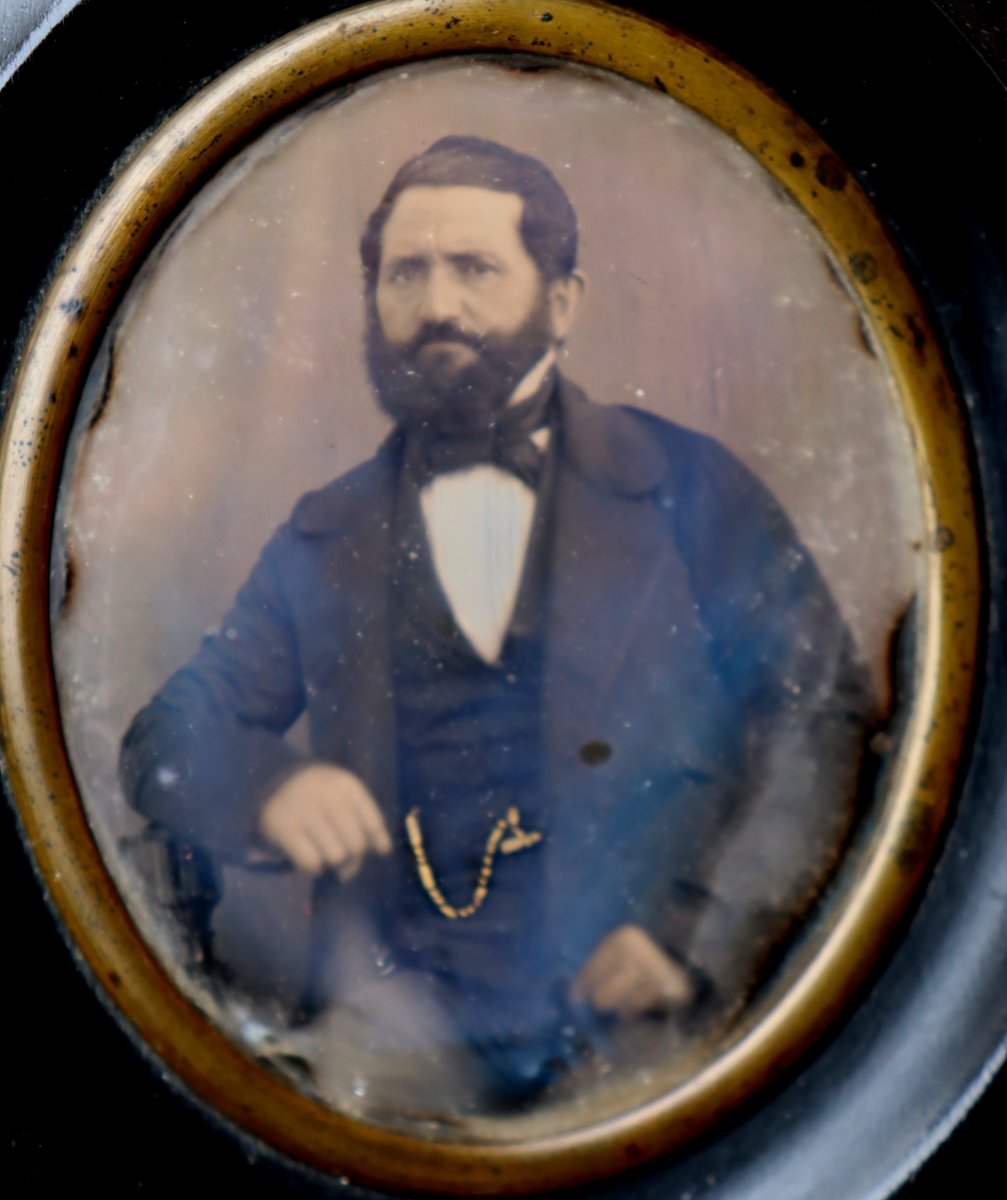 France Circa 186 0: "daguerreotype The Bearded Man"-photo-3