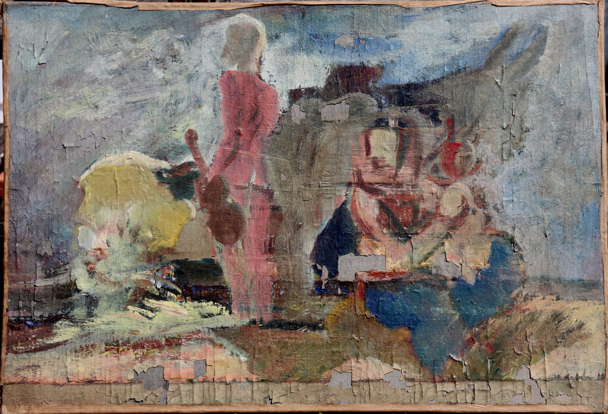 MAURICE GEORGES PONCELET : "LES MUSICIENS AMBULANTS"