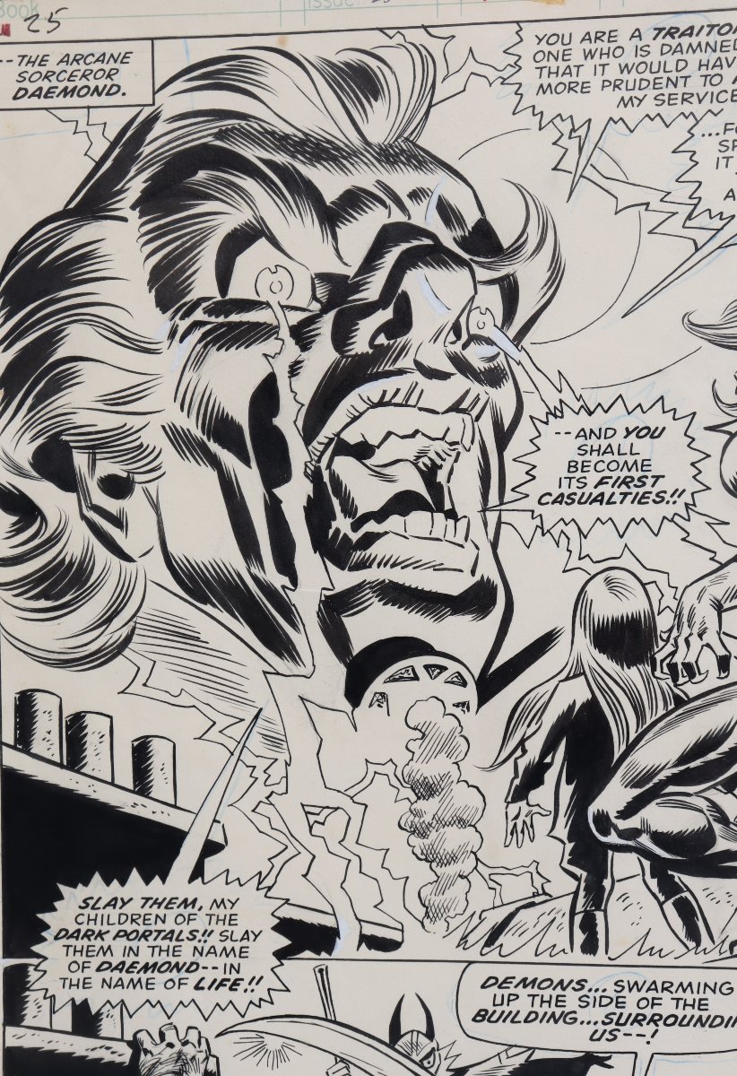 FRANK ROBBINS : "PLANCHE ORIGINALE POUR MORBIUS"-photo-3