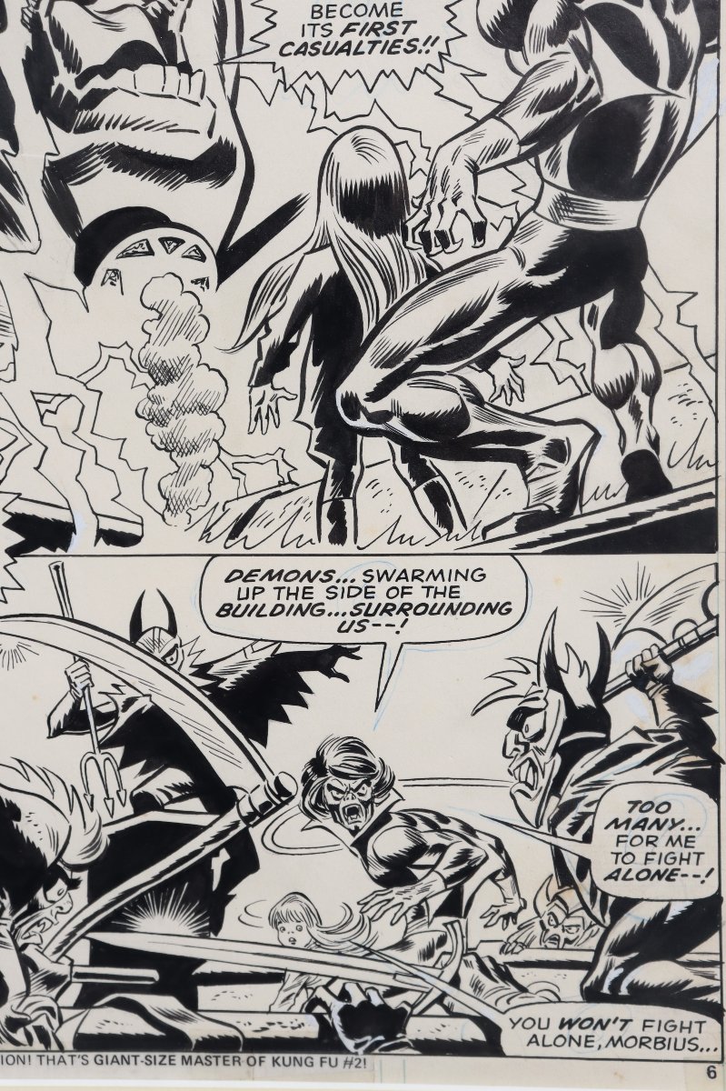 FRANK ROBBINS : "PLANCHE ORIGINALE POUR MORBIUS"-photo-1