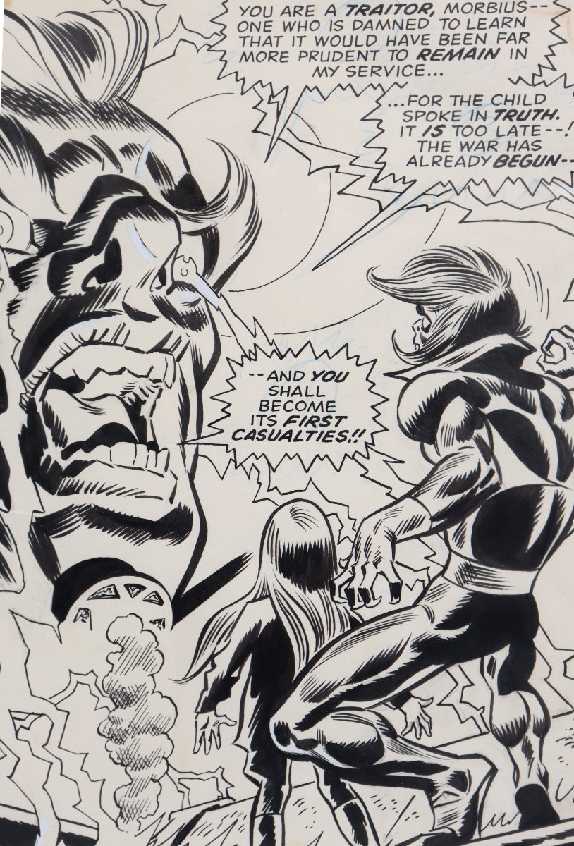 FRANK ROBBINS : "PLANCHE ORIGINALE POUR MORBIUS"-photo-2