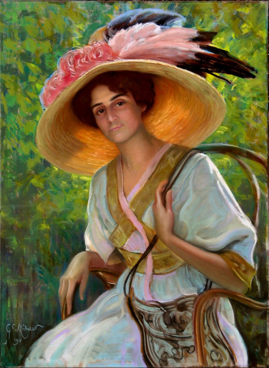GEORGES CHABANCE MICHELET : "GRAND PASTEL 1911"-photo-4