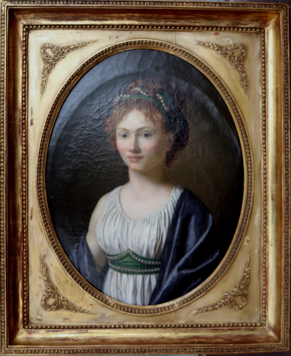 Joseph-marie Vien The Younger (attributed To) : "young Empire Girl"
