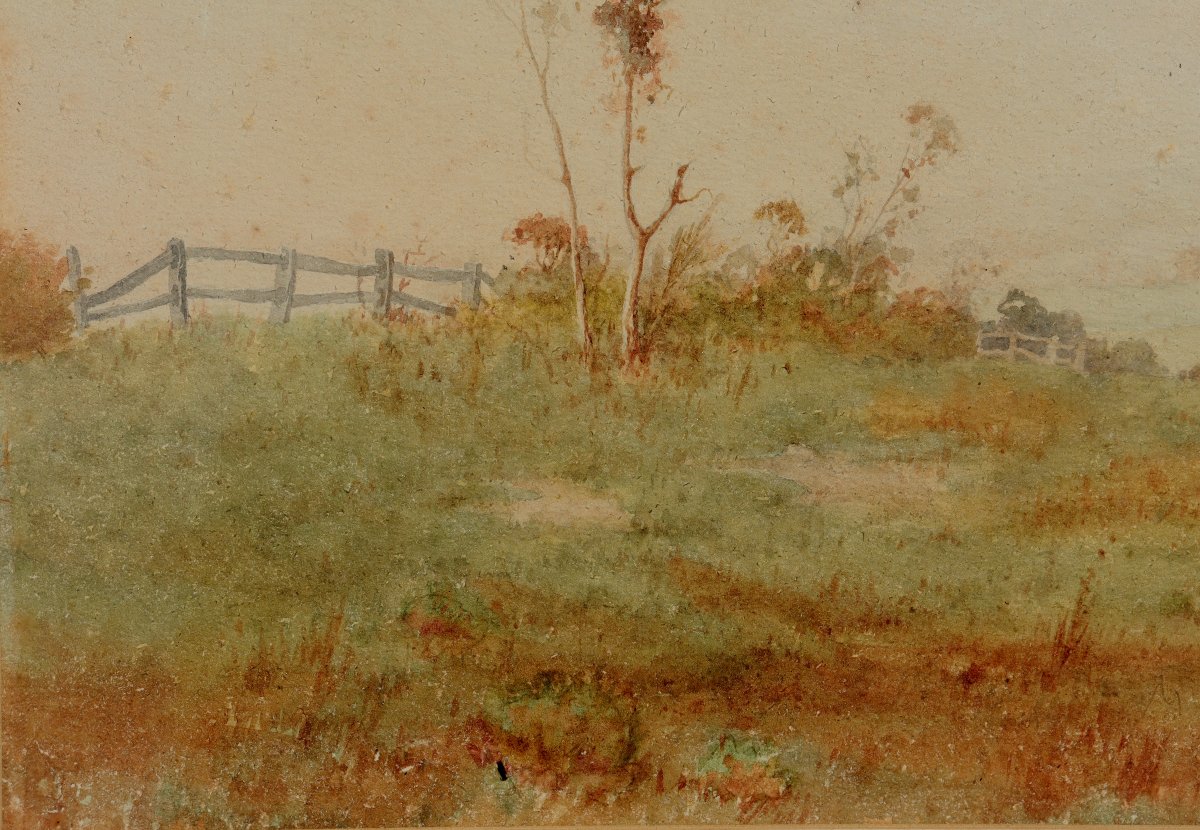 John F. Parsons : "english Countryside In The Mist"-photo-4