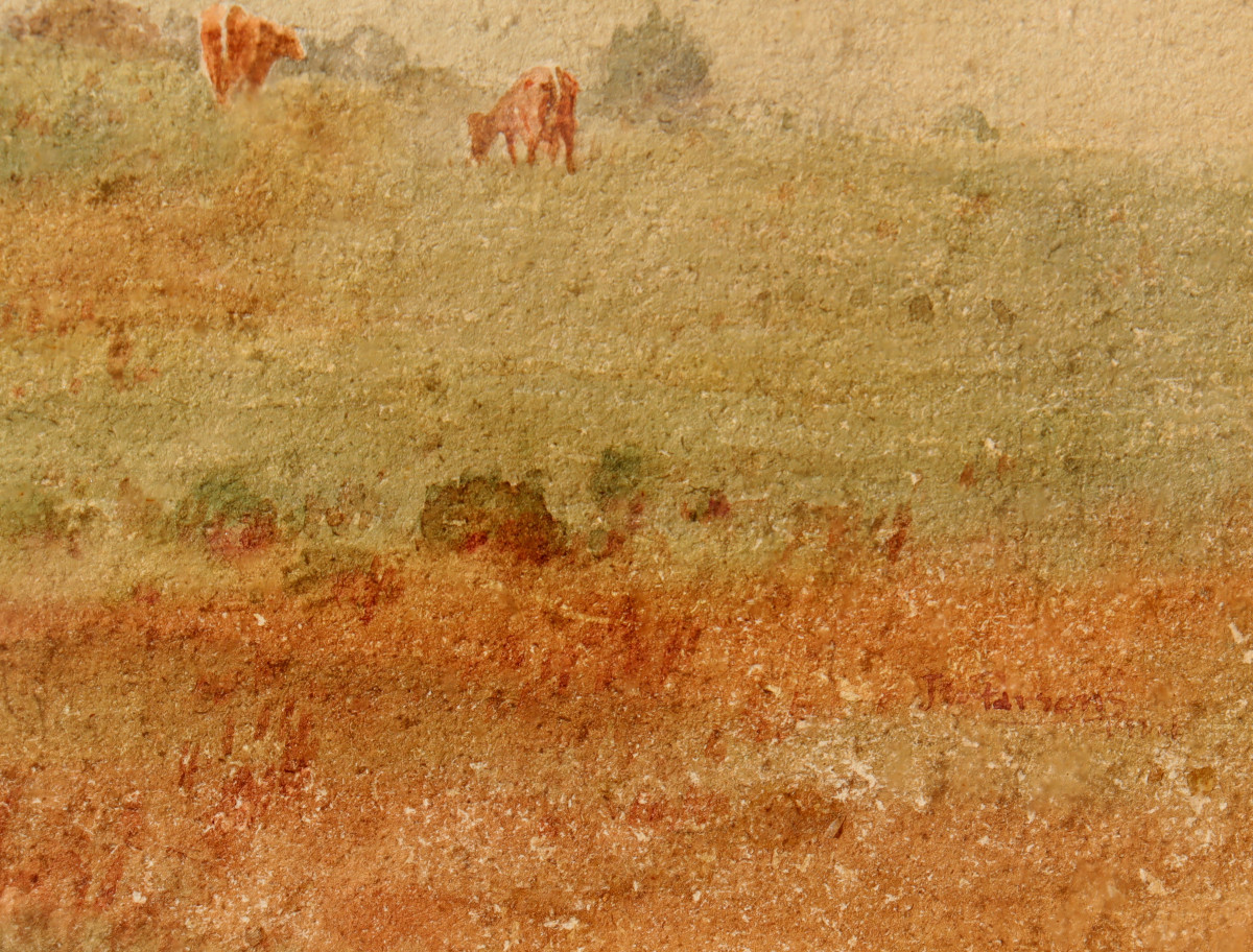 John F. Parsons : "english Countryside In The Mist"-photo-4