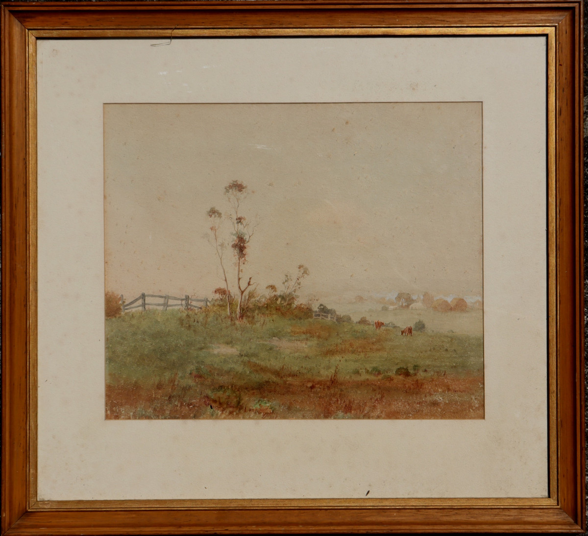 John F. Parsons : "english Countryside In The Mist"