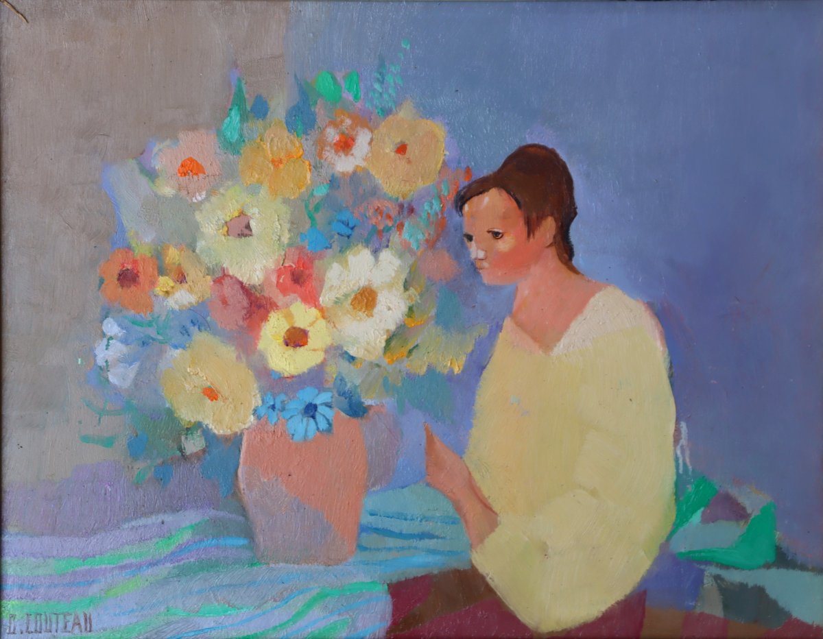 GENEVIEVE COUTEAU : "LE GRAND BOUQUET JAUNE"-photo-2