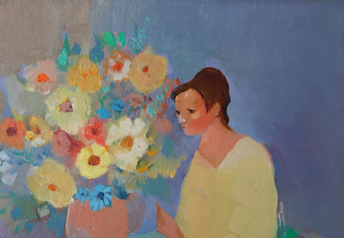 GENEVIEVE COUTEAU : "LE GRAND BOUQUET JAUNE"-photo-3