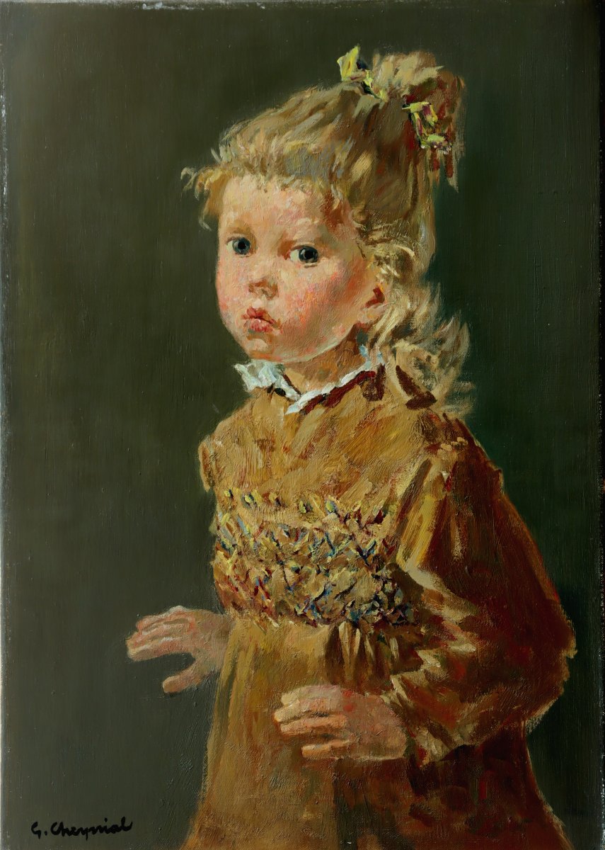 Georges Cheyssial : "little Girl In A Pretty Dress"-photo-2