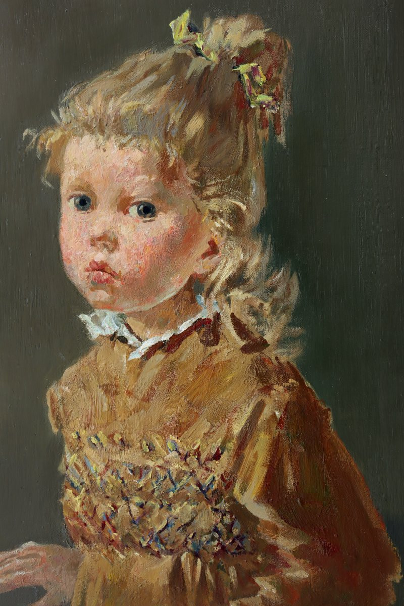 Georges Cheyssial : "little Girl In A Pretty Dress"-photo-3