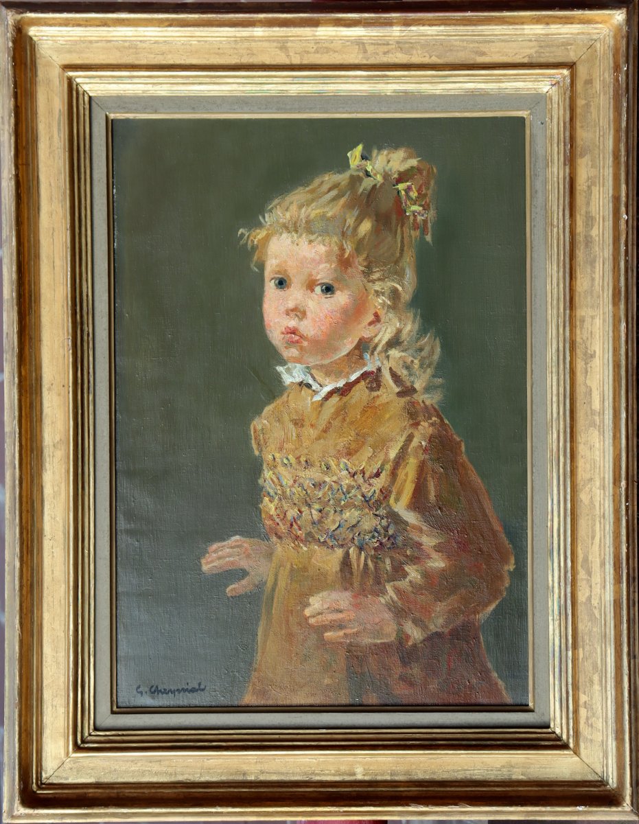 Georges Cheyssial : "little Girl In A Pretty Dress"-photo-1