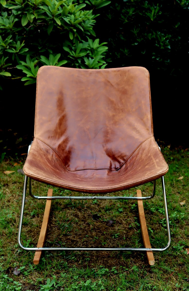 PIERRE GUARICHE : "FAUTEUIL A BASCULE G1"-photo-2