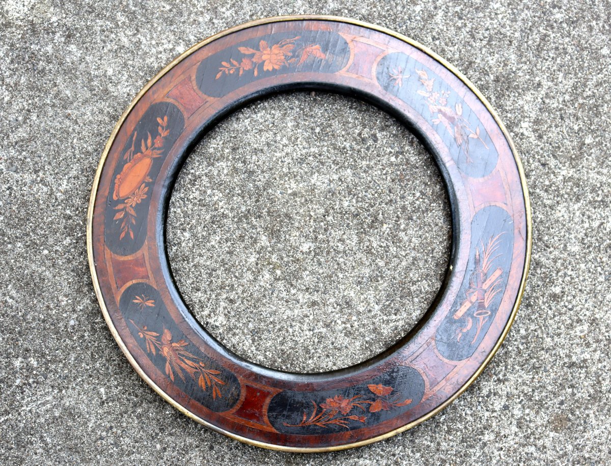 Italy, Early 19th Century : "elegant Tondo Frame"-photo-4