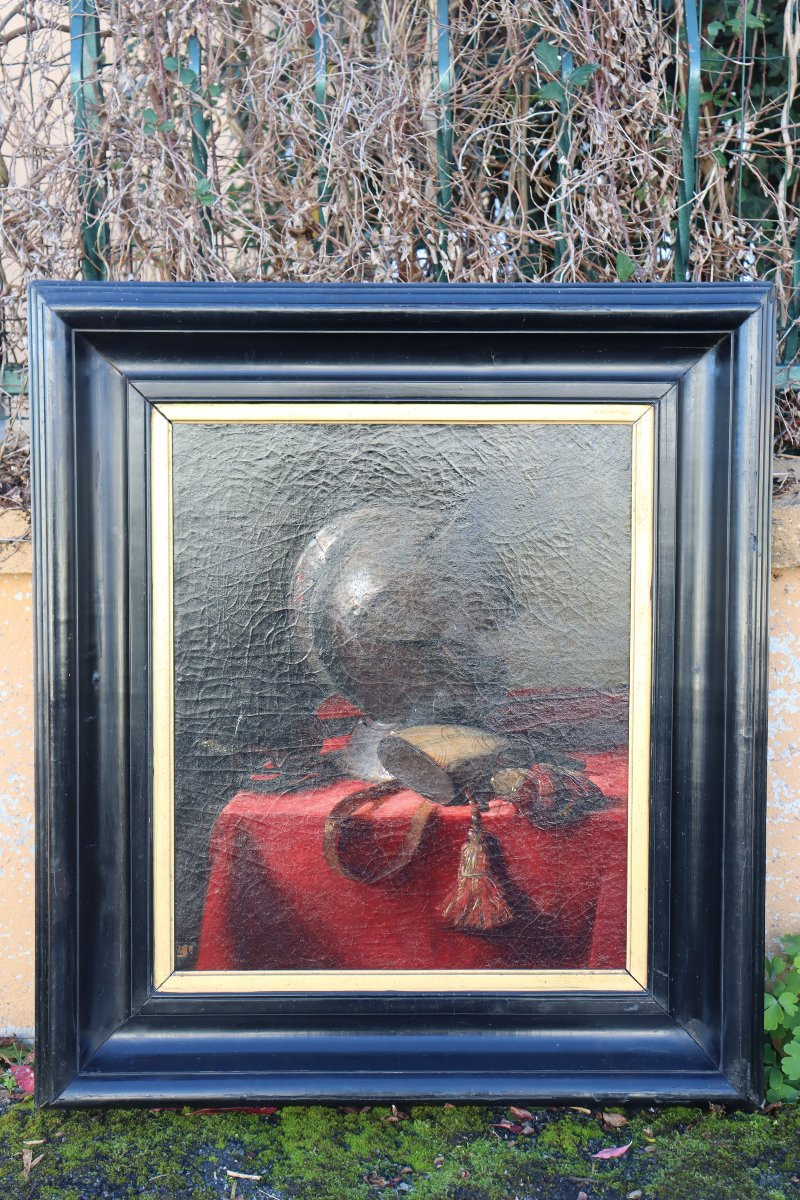 JEAN-MARIE ROLLION : "NATURE MORTE AU CASQUE"-photo-3