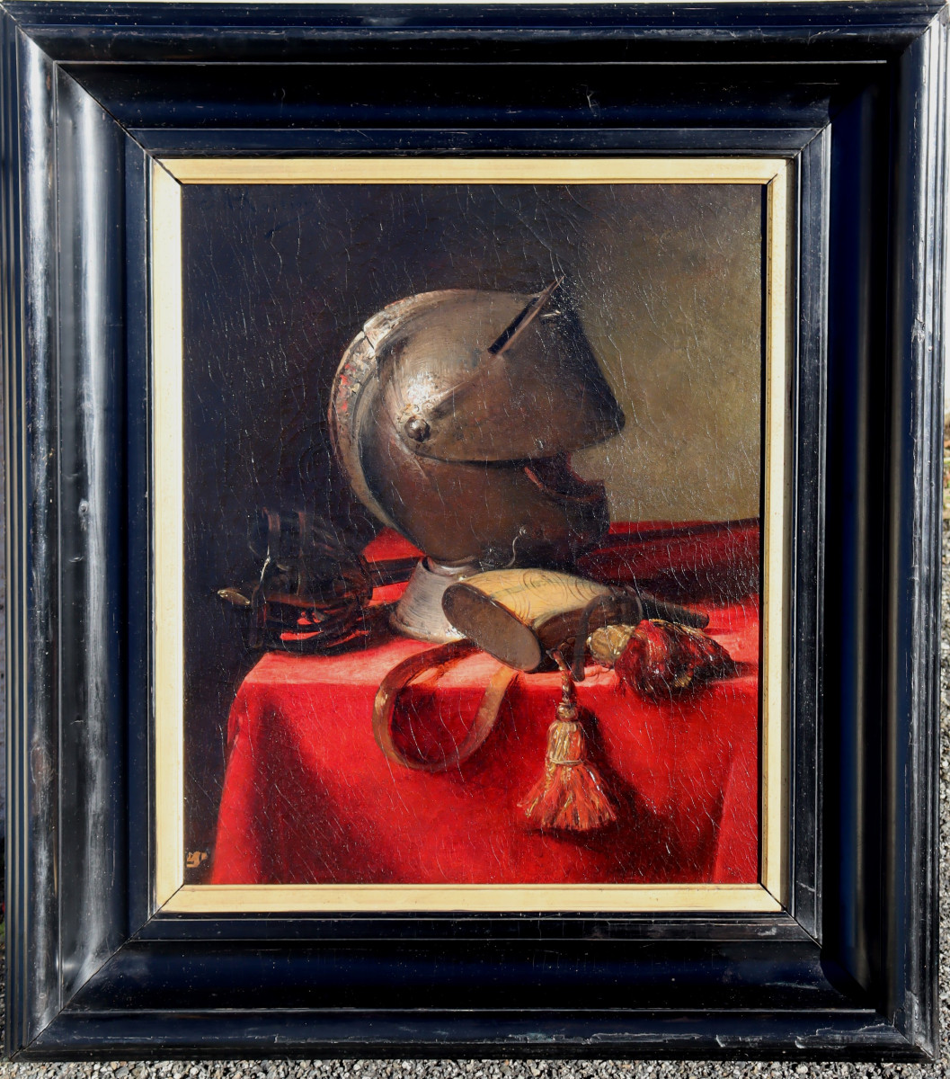 JEAN-MARIE ROLLION : "NATURE MORTE AU CASQUE"