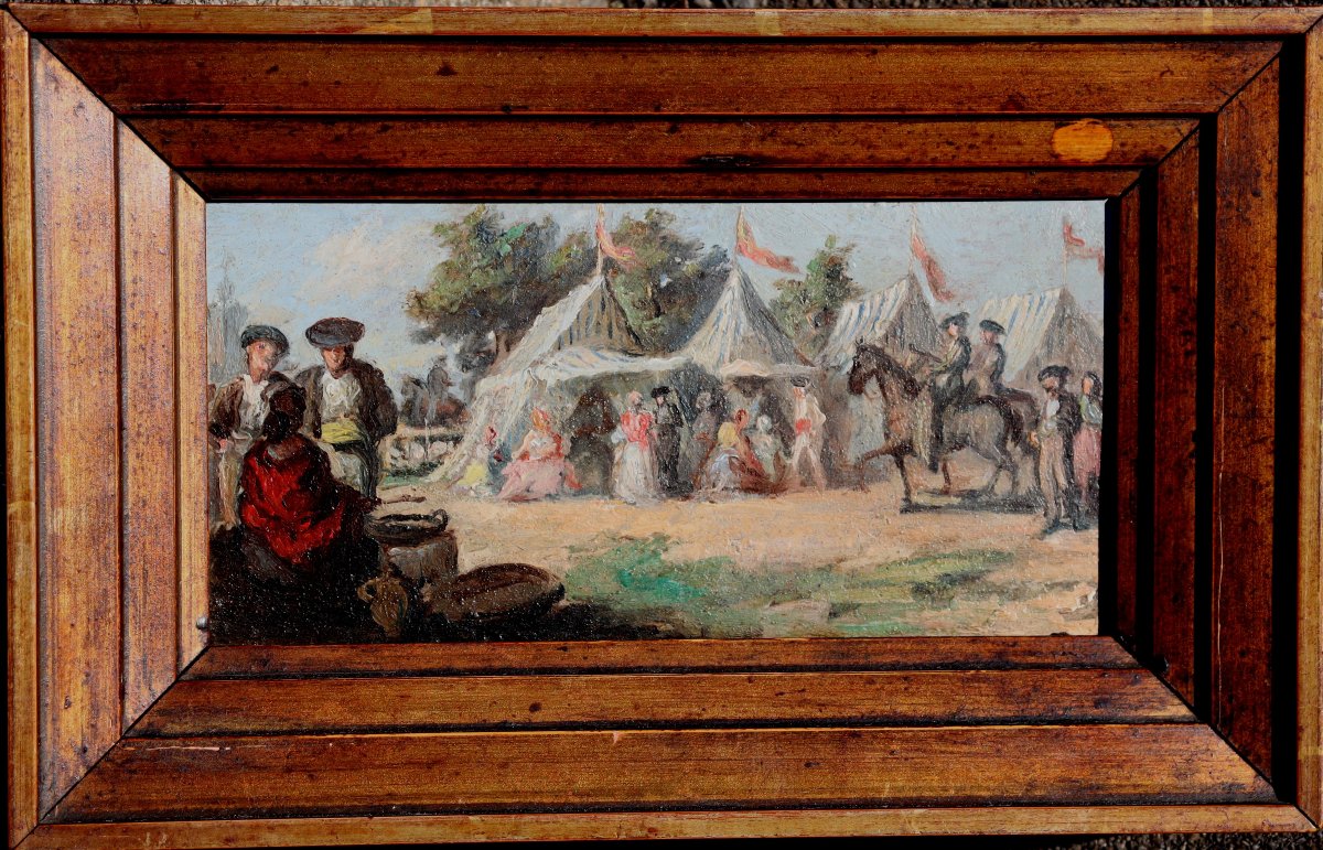 Eugenio Lucas (attributed To) : “la Romeria”-photo-3