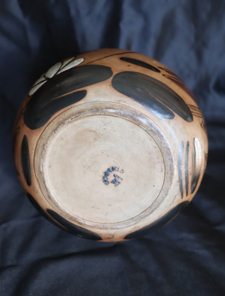 Ciboure Pottery : "kingfisher Vase"-photo-4