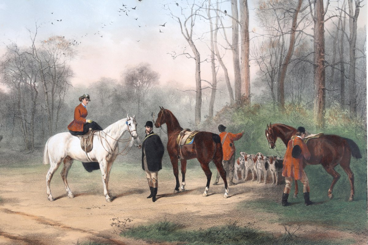 ADOLPHE LEGOUPY EDITEUR : "CHASSES A COURRE"-photo-5