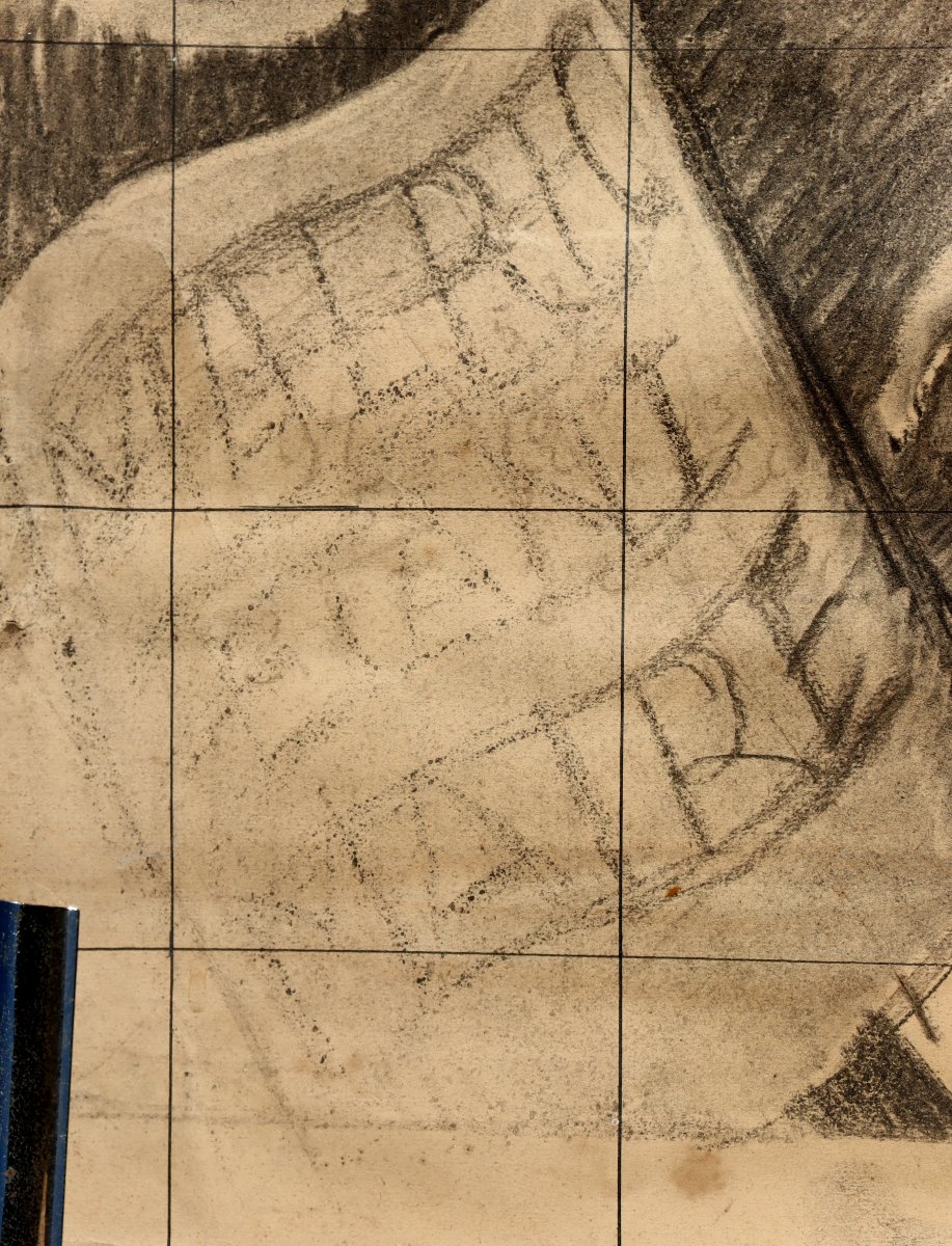 French School Circa 1930/40 : Fresco Project II "music"-photo-2