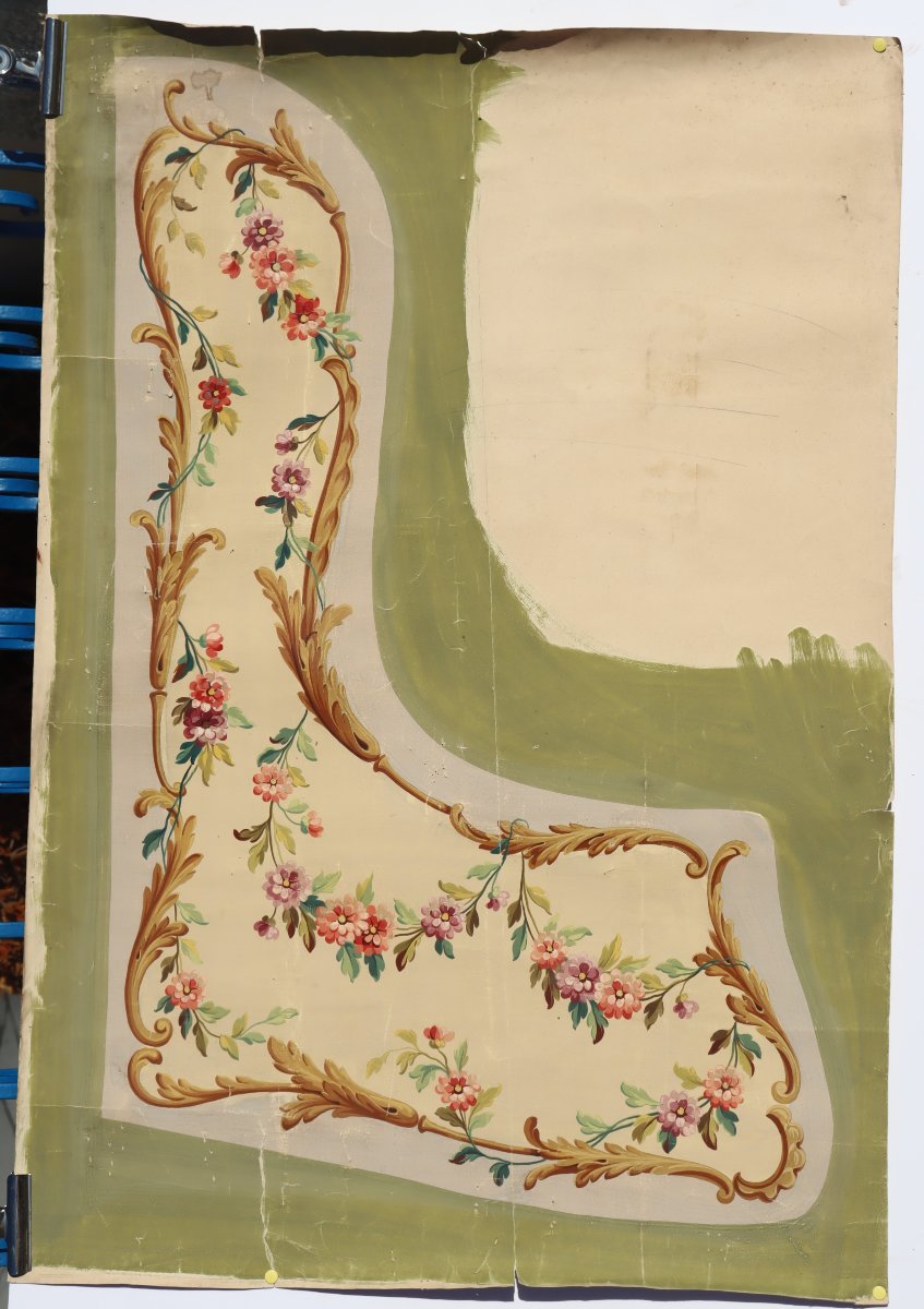 XIXth Century French School : "three Decoratives Projects"-photo-2